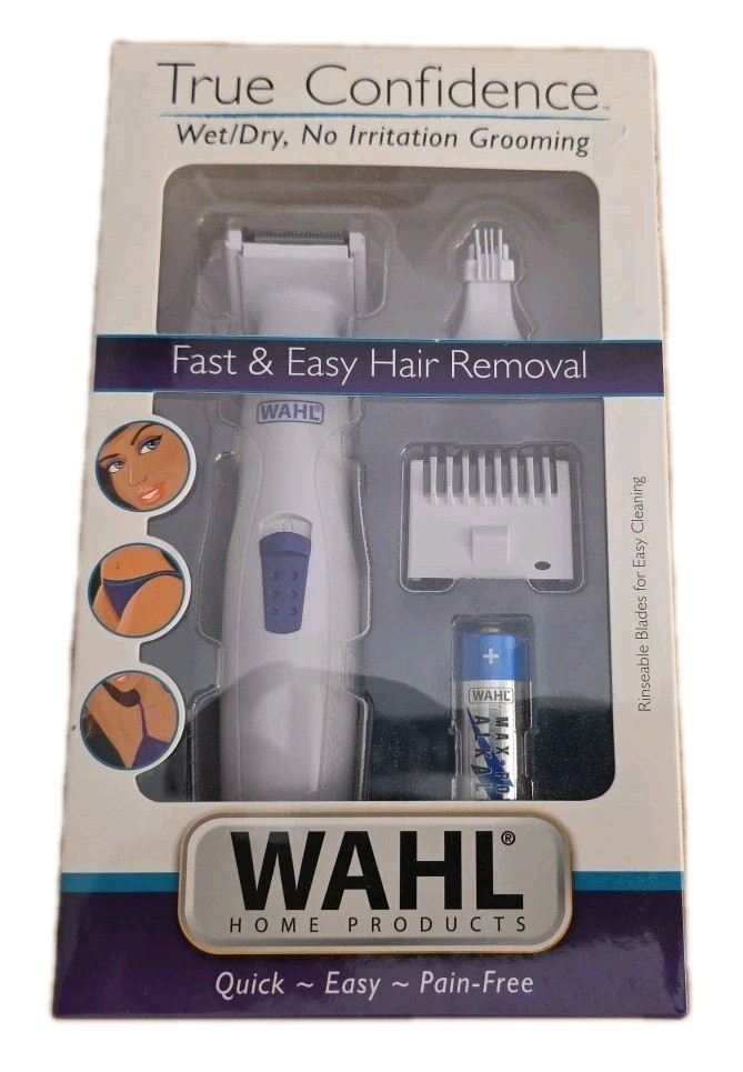 Wahl True Confidence Fast & Easy Hair Removal Face & Body Hair Kit New B-10