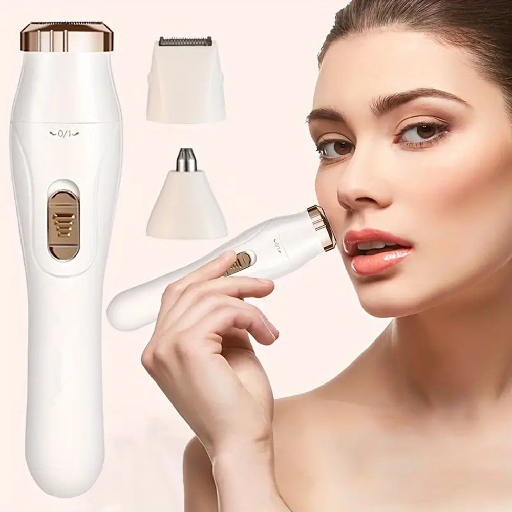 3 in 1 Rechargeable Eyebrow Ear Nose Beard Trimmer Set Hair Clipper Shaver USB