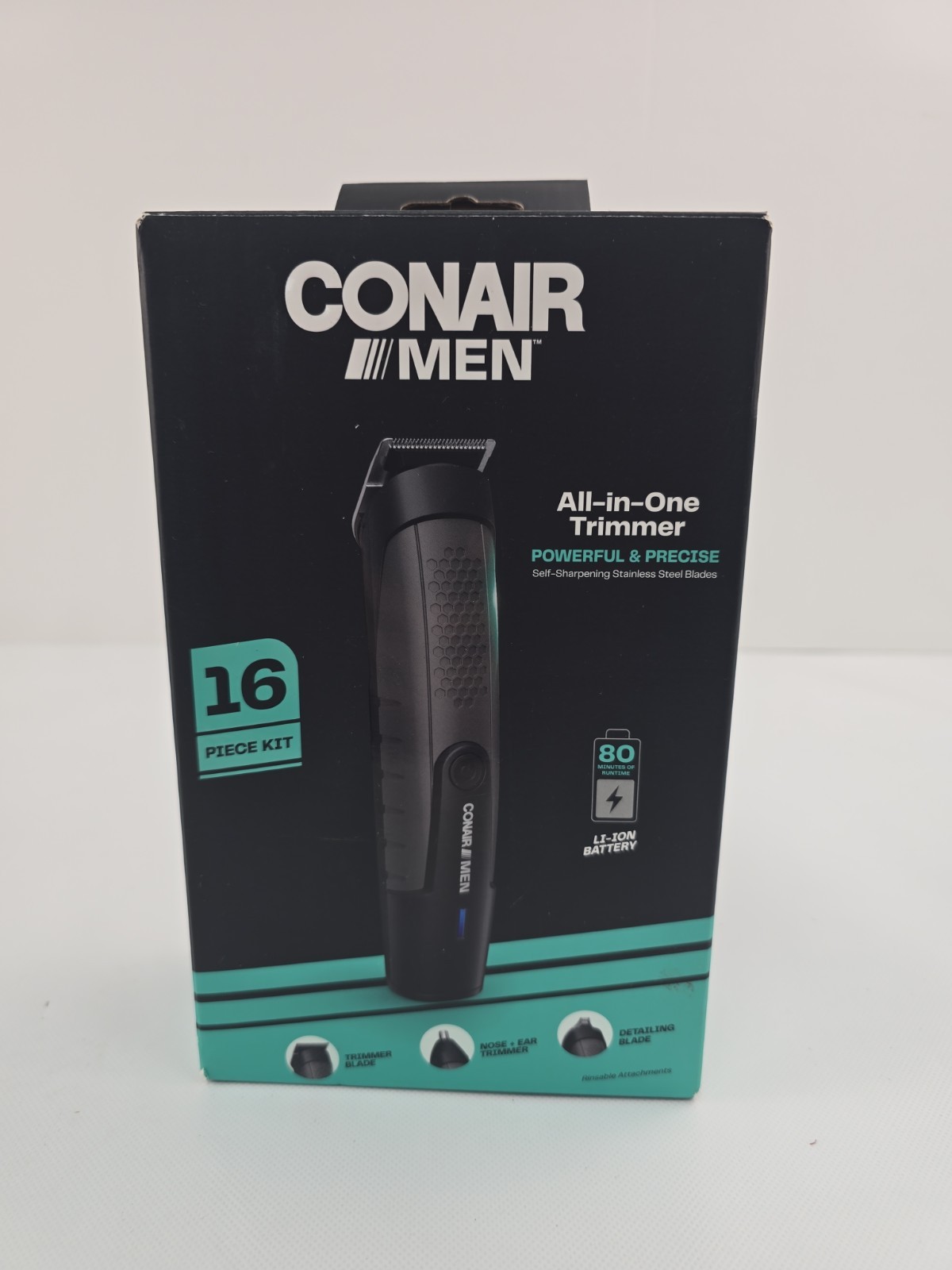 Conair Men All-in-one Trimmer Powerful and Precise 16 Pc Kit New