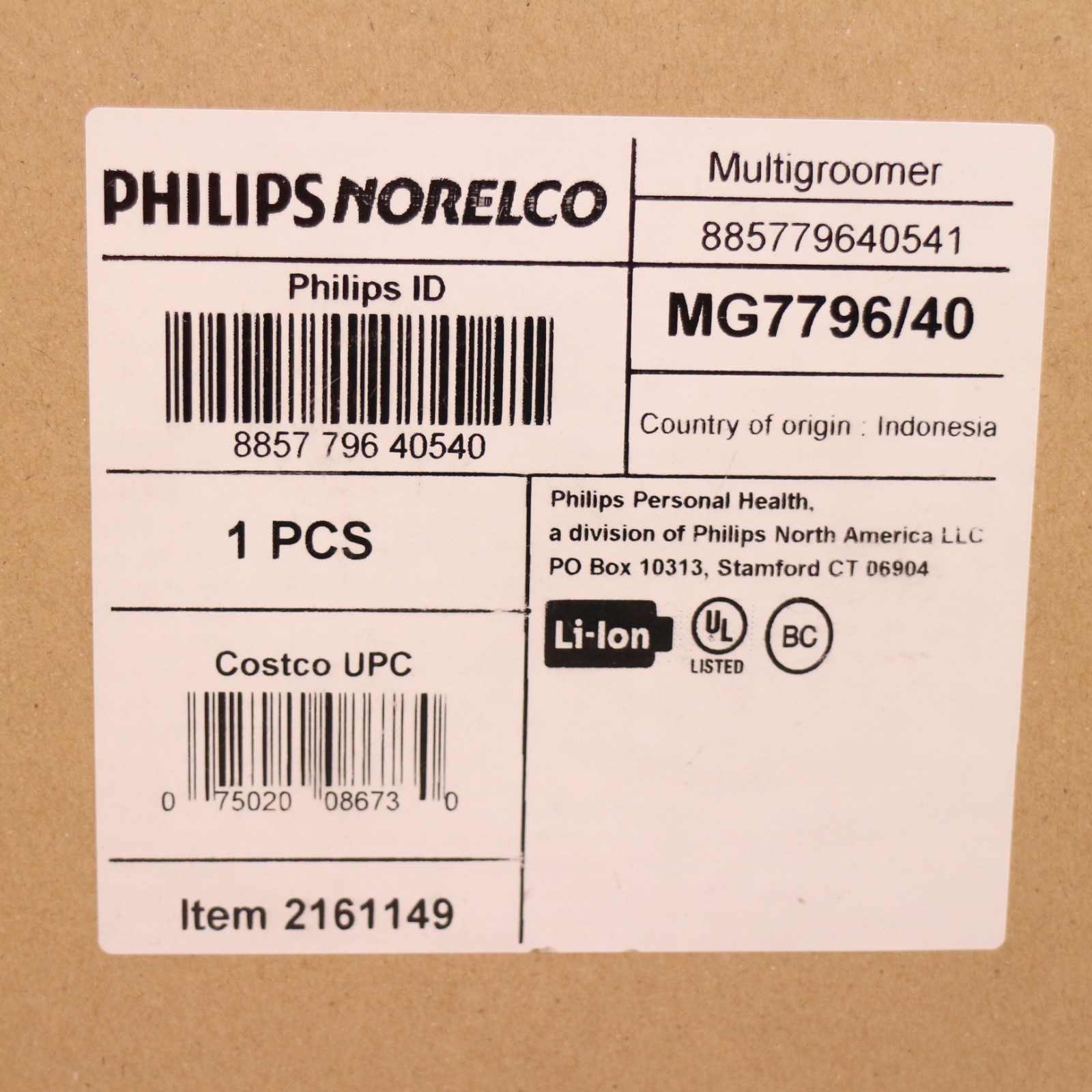 Philips Norelco Series 8000 MG7796 40 Multigroomer 21-Piece Grooming Kit Silver
