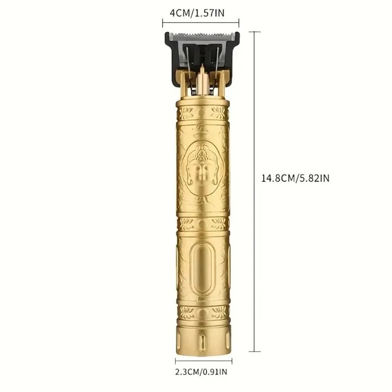 Professional Hair Clipper for Men – Rechargeable Metal Hair Trimmer Barber