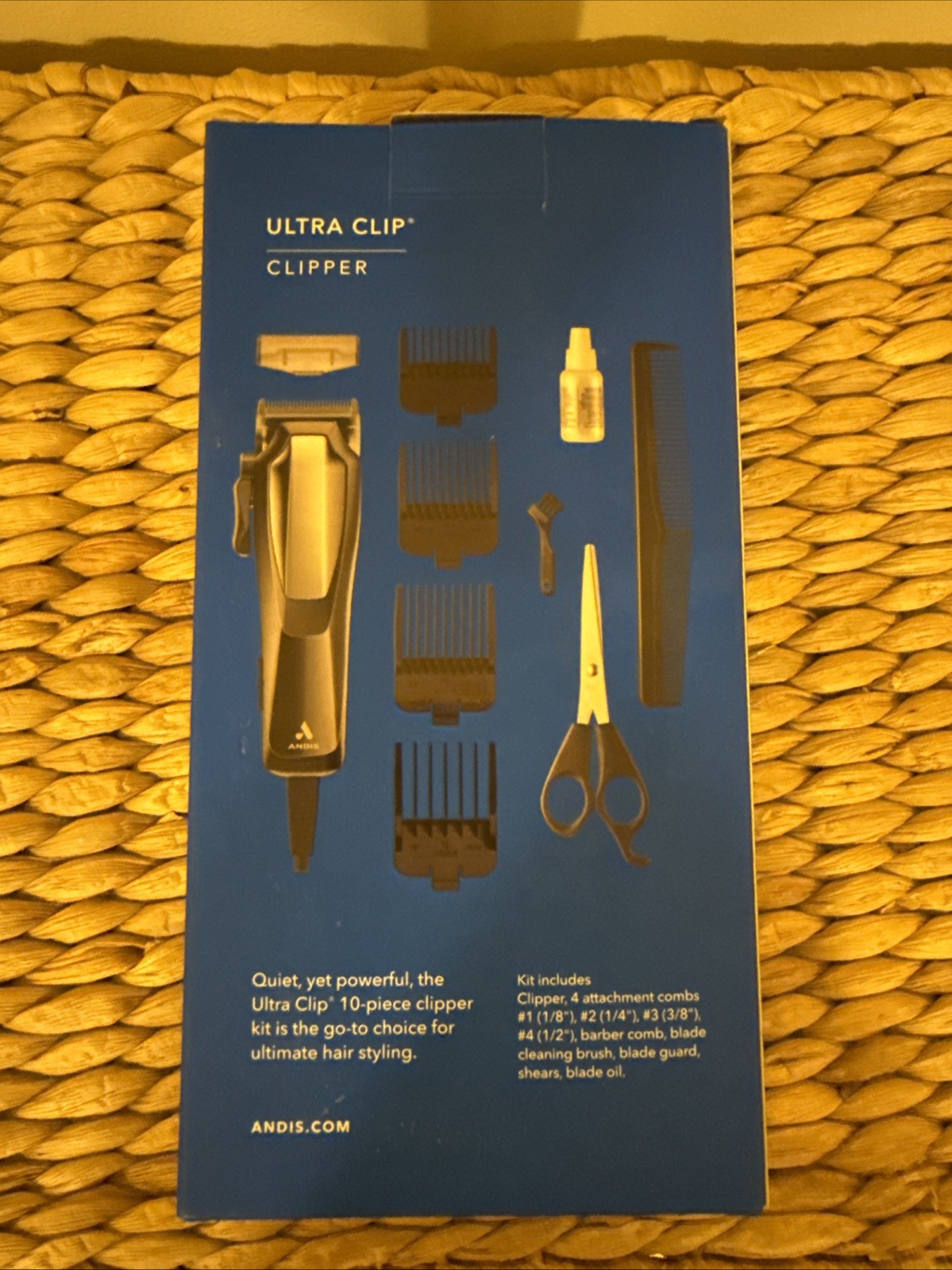 Andis Ultra Clip Adjustable Blade Home Haircut Kit – 10ct