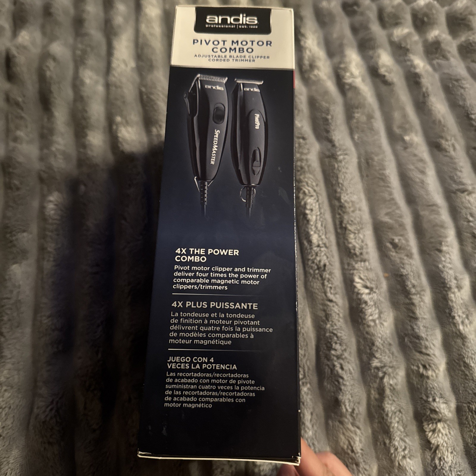 Andis Pivot Motor Clipper & Trimmer Combo and Guides w/Blade Brush