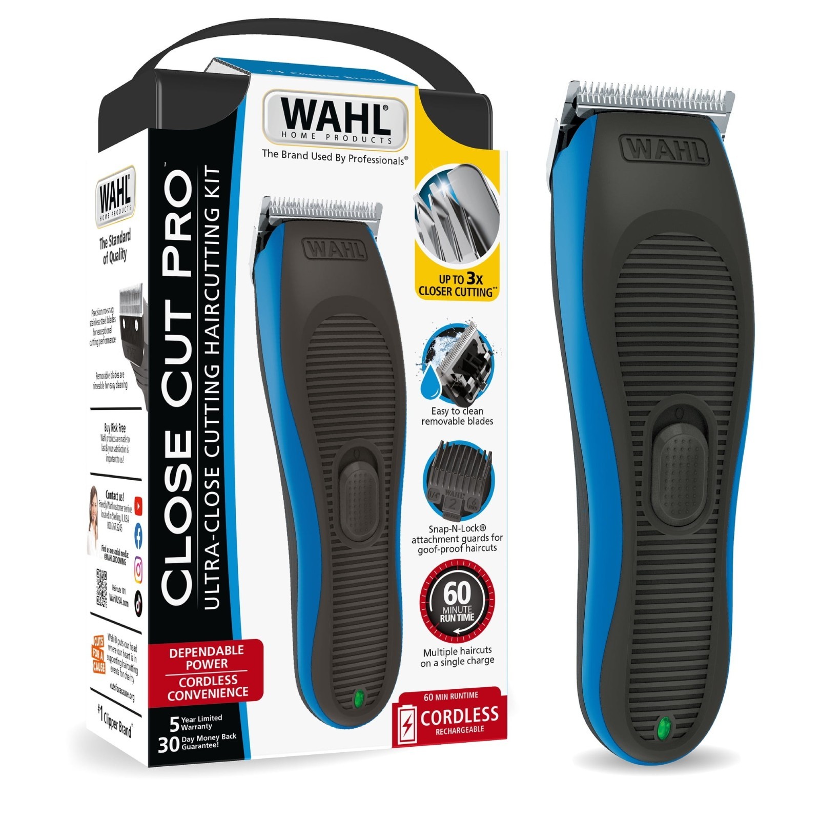 Wahl Close Cut Pro Cordless Hair Clipper Rechargeable 3028787 FREESHIP