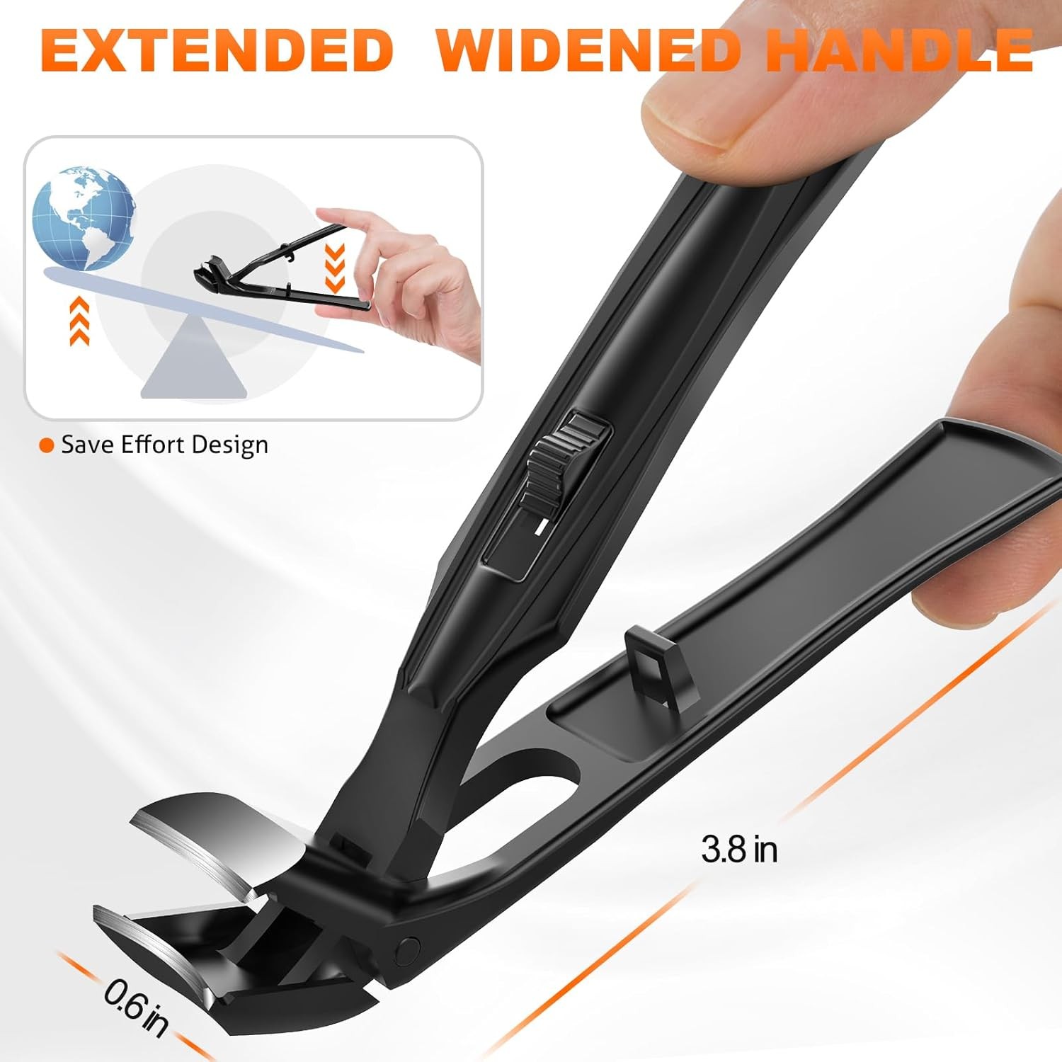 Toenail Clippers for Seniors Thick Toenails 2024 Upgrade Angled Head Large To…