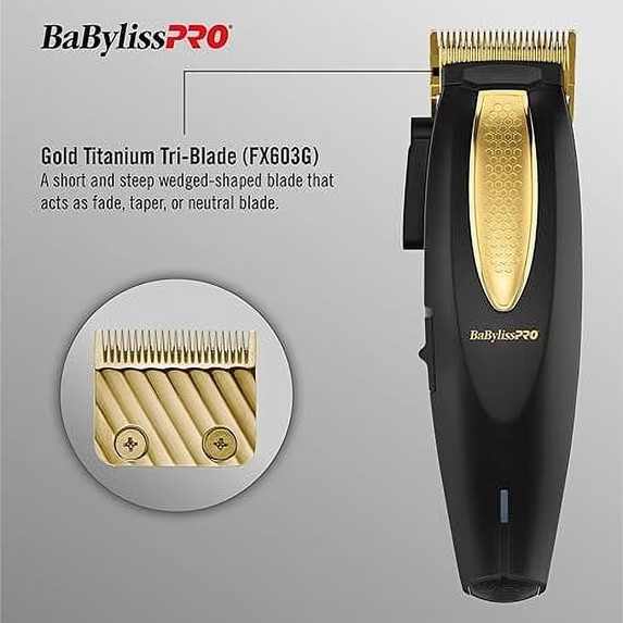 BaBylissPRO LithiumFX+ Cord/Cordless Ergonomic Clipper – FX673N | Brand New