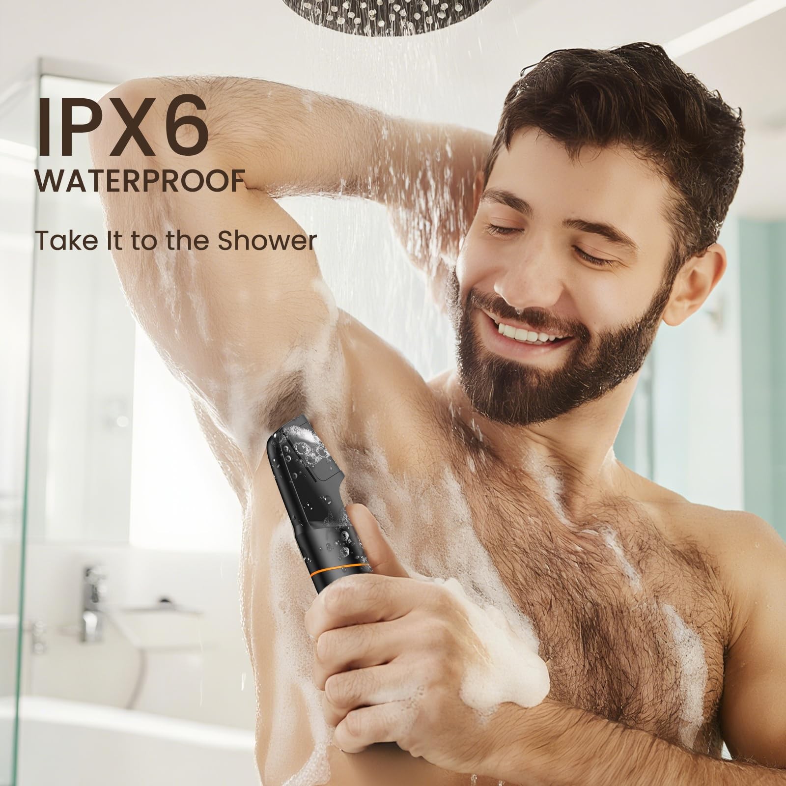 Manscape All-in-One Body & Pubic Hair Trimmer for Men, No-Nick Groin & Ball S…
