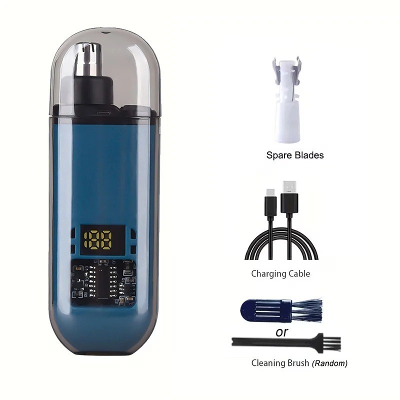 Ear and Nose Hair Trimmer USB Rechargeable Water Resistant Painless Hair Cutter