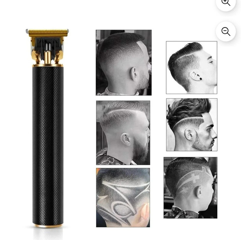 2 Pack Vintage T9 Hair Trimmer Black Gold Zero Gapped Clipper