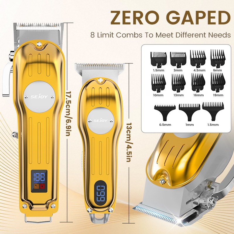 SEJOY Professional Hair Clippers & Trimmer Kit for Barber Mens Beard Haircut Set