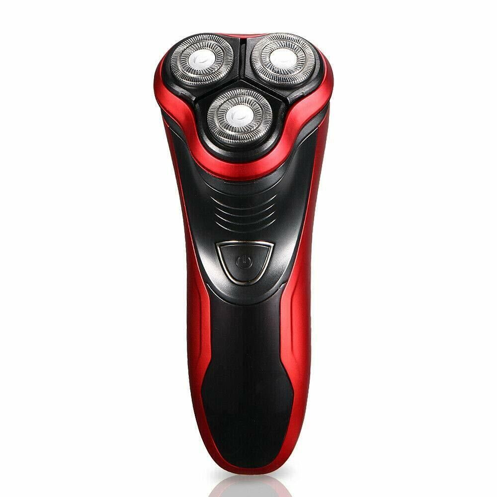 Men’s Razor Rotary Waterproof Electric Shaver Pop-Up Trimmer Wet Dry Cordless