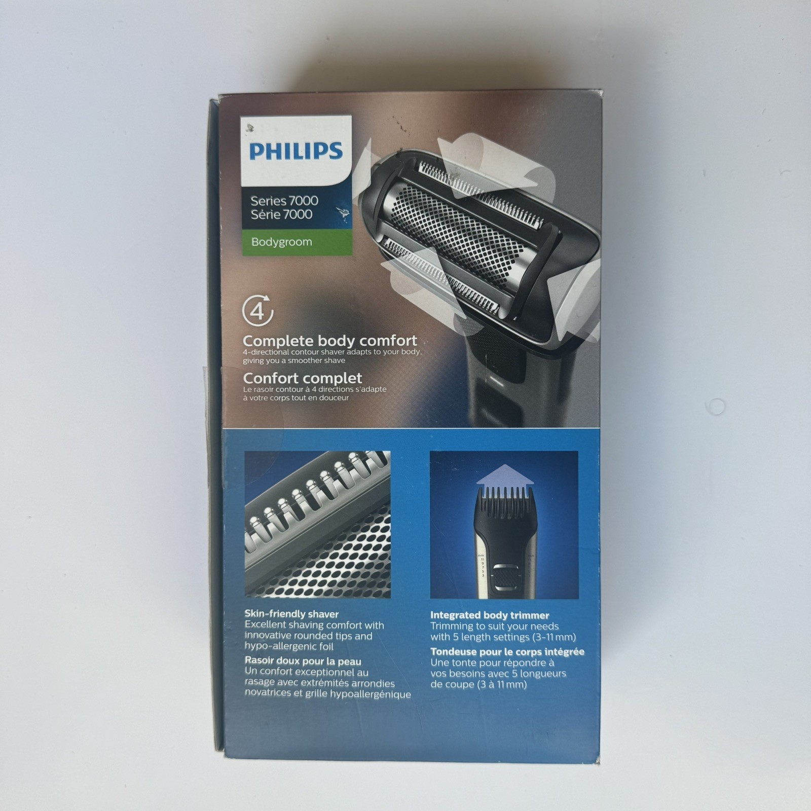 Philips Bodygroom Series 7000 Body Groomer Trimmer Shaver Open Box Complete