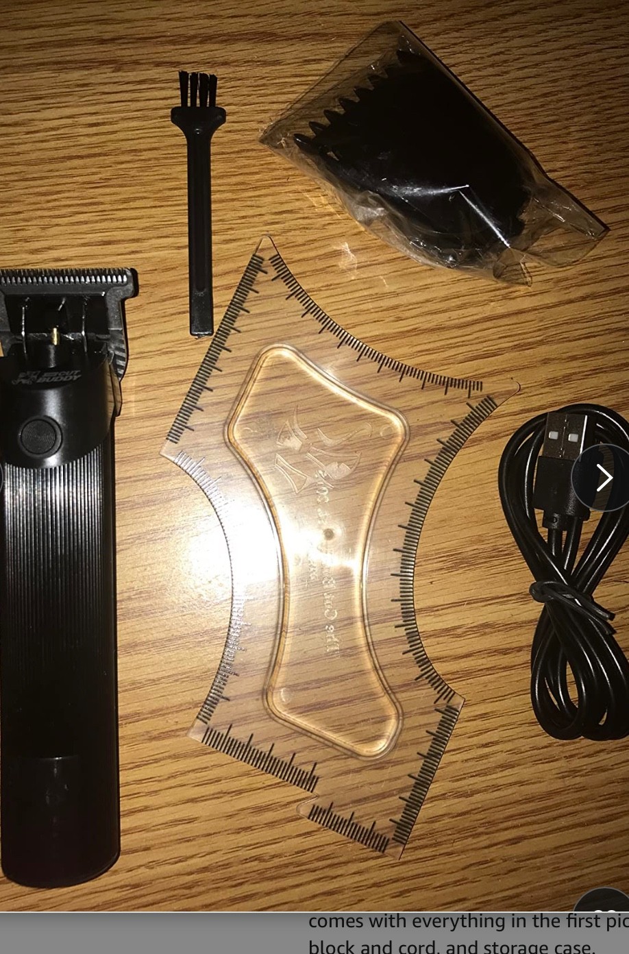 The Cut Buddy Trim Buddy, Cordless Beard & Hairline Trimmer with 4 Guards