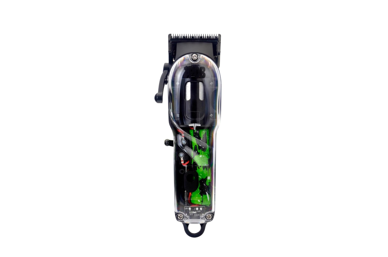 Professional Hair Clippers Set – TPOB Slime 2, Black with Colorful Splatts, Salo