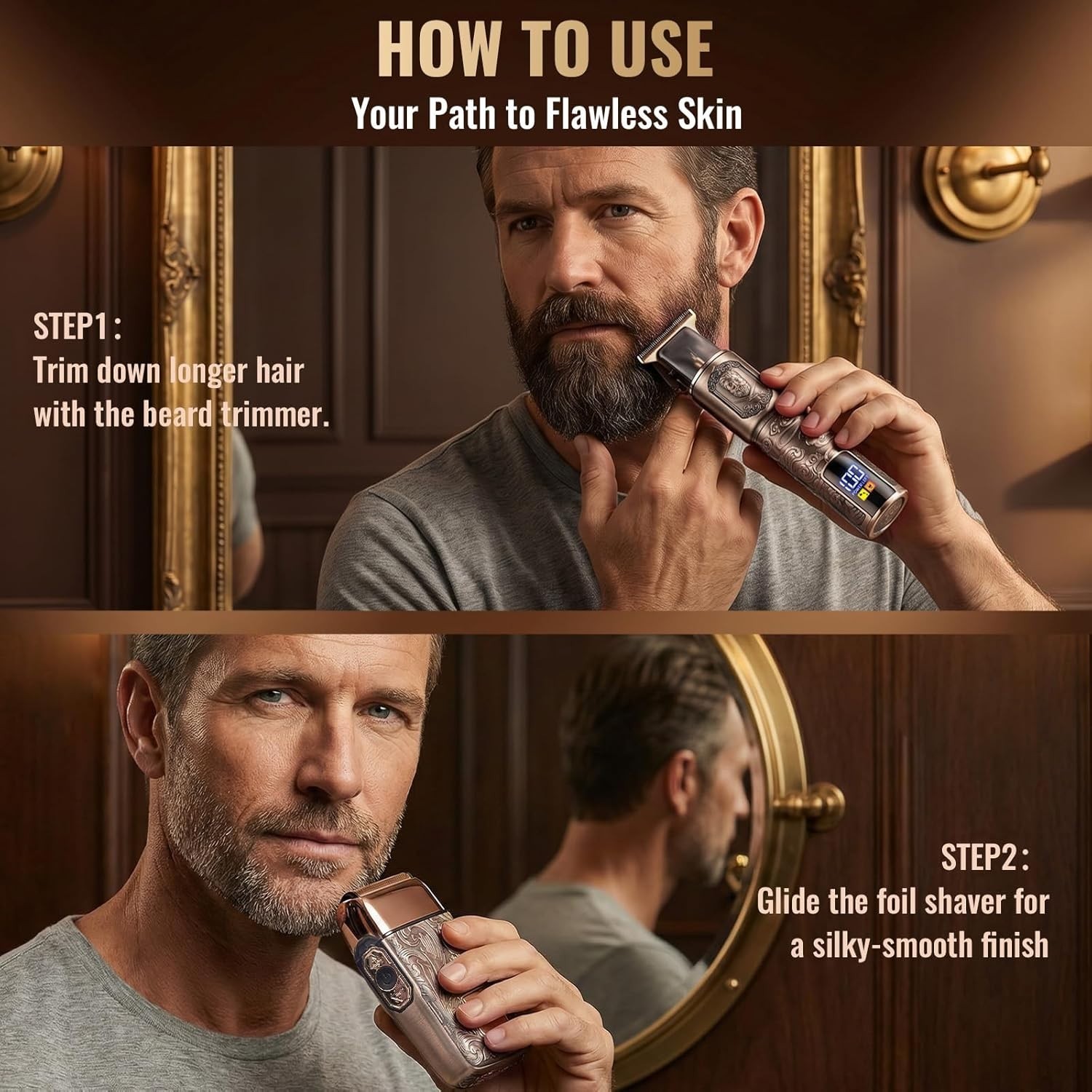 Ufree Foil Shavers Electric Razor for Men, Beard Trimmer Grooming Shaving Kit