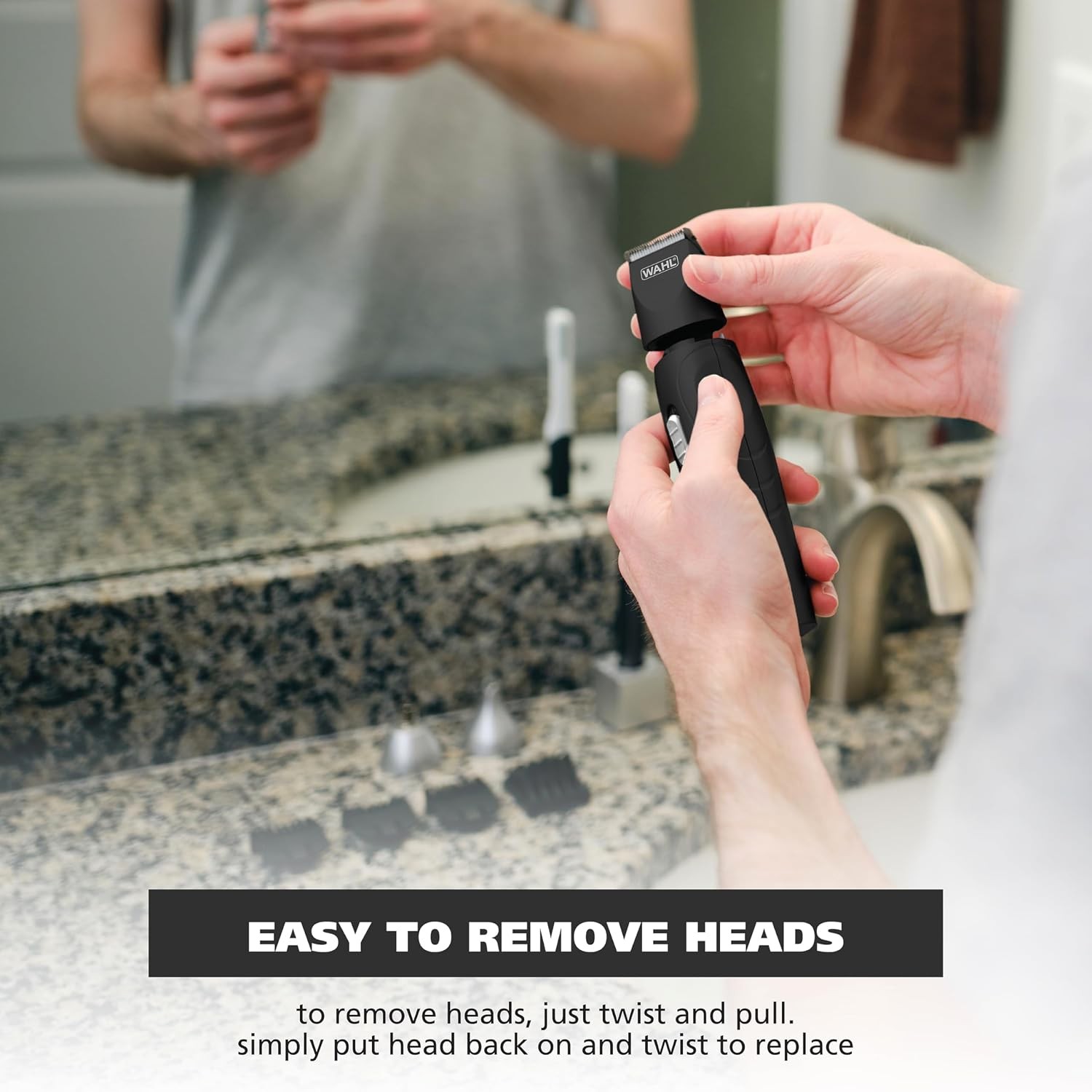 Wahl Cordless Rechargeable Nose Beard Trimmer for Men Detail Trimmer Kit Nose