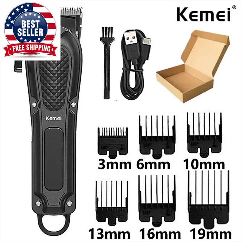Hair Clipper Km-1071 Km-2299 Km-2024 UBS Rechargeable Cordless Beard Trimmer Pow