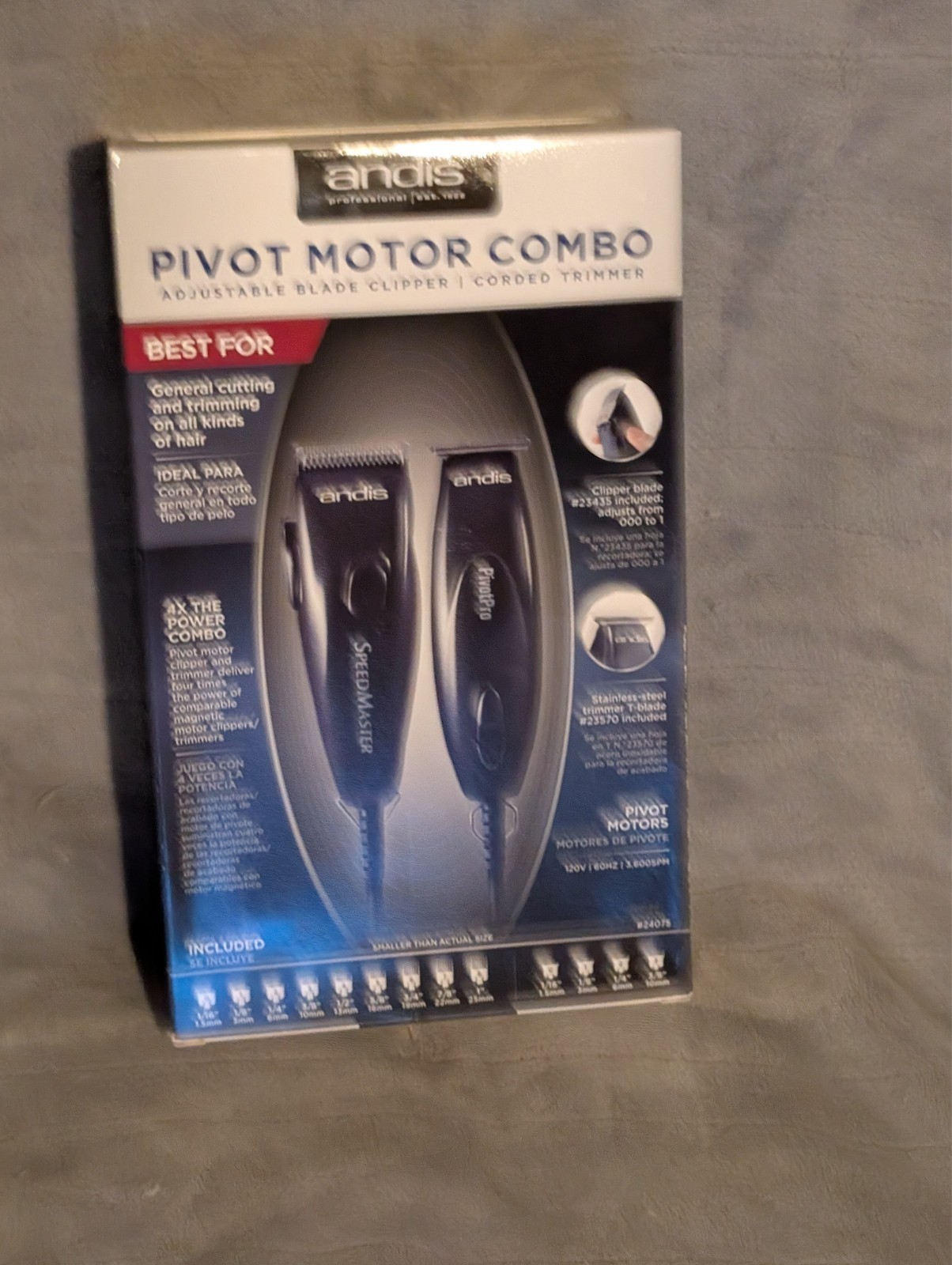 Andis 24075 Pivot Motor Clipper Trimmer – Black