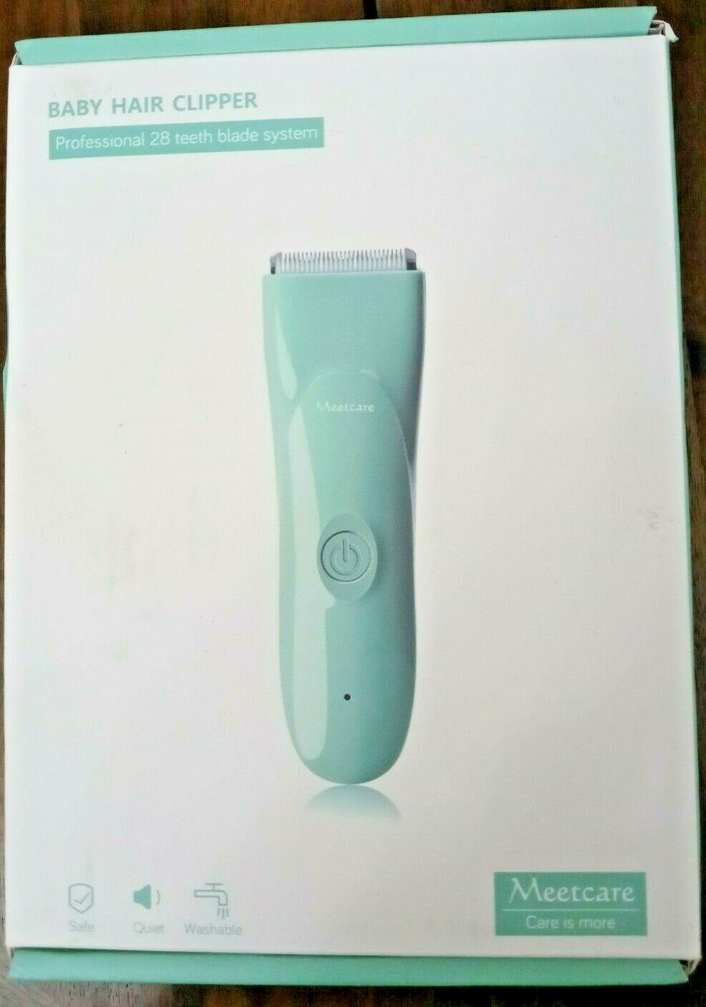 Meetcare Baby Hair Clipper.Professional 28 teeth blade system.New