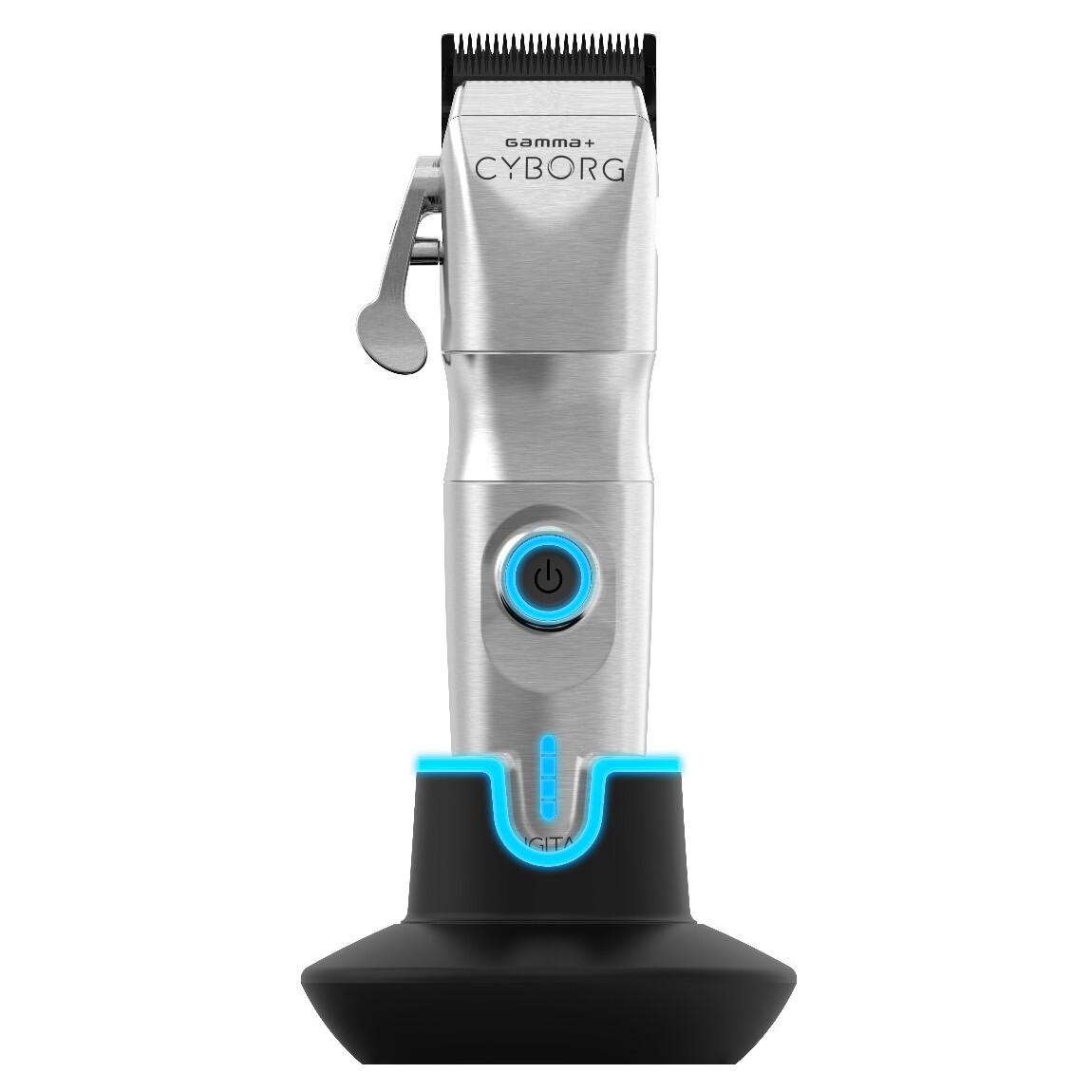 Gamma+ Cyborg Professional Metal Clipper with Digital Brushless Motor Barber