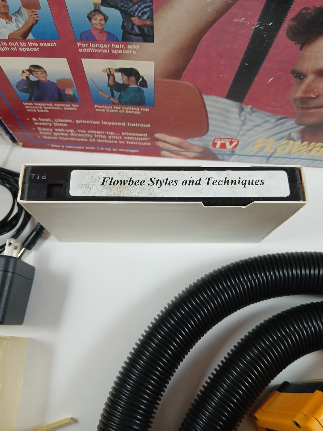 Flowbee Home Haircutting System W/ Box, VHS, And Accessories Tested