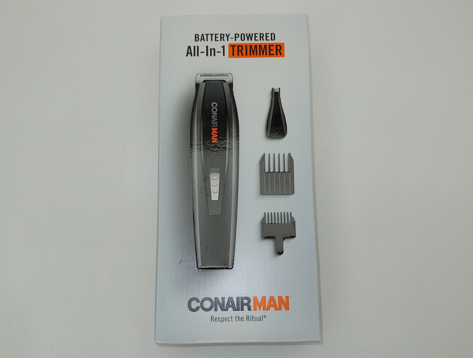 Conair 2 AAA Battery Powered Beard Nose Trimmer Conairman Portable Travel Home