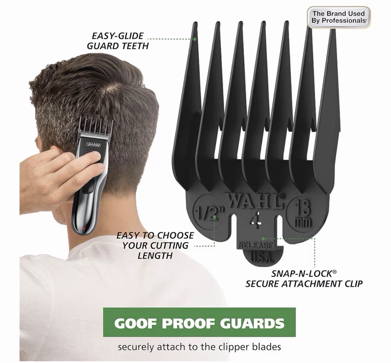 Wahl Rechargeable Hair Clipper Kit 79434 Cordless Trimmer Guards Open Box (NEW)