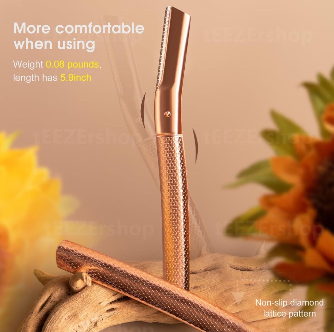 Eyebrow Razor,Face Facial Fuzz Razor for Men Beard Trimmer Shaper with 20 Blades