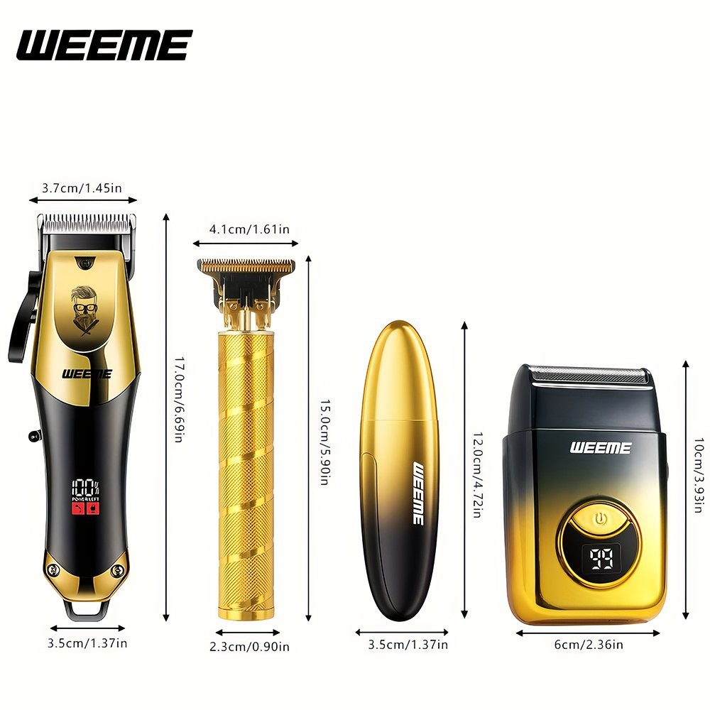 4 in 1 Hair Clippers for Men Professional, Beard Trimmer Shavers Kits & Sets