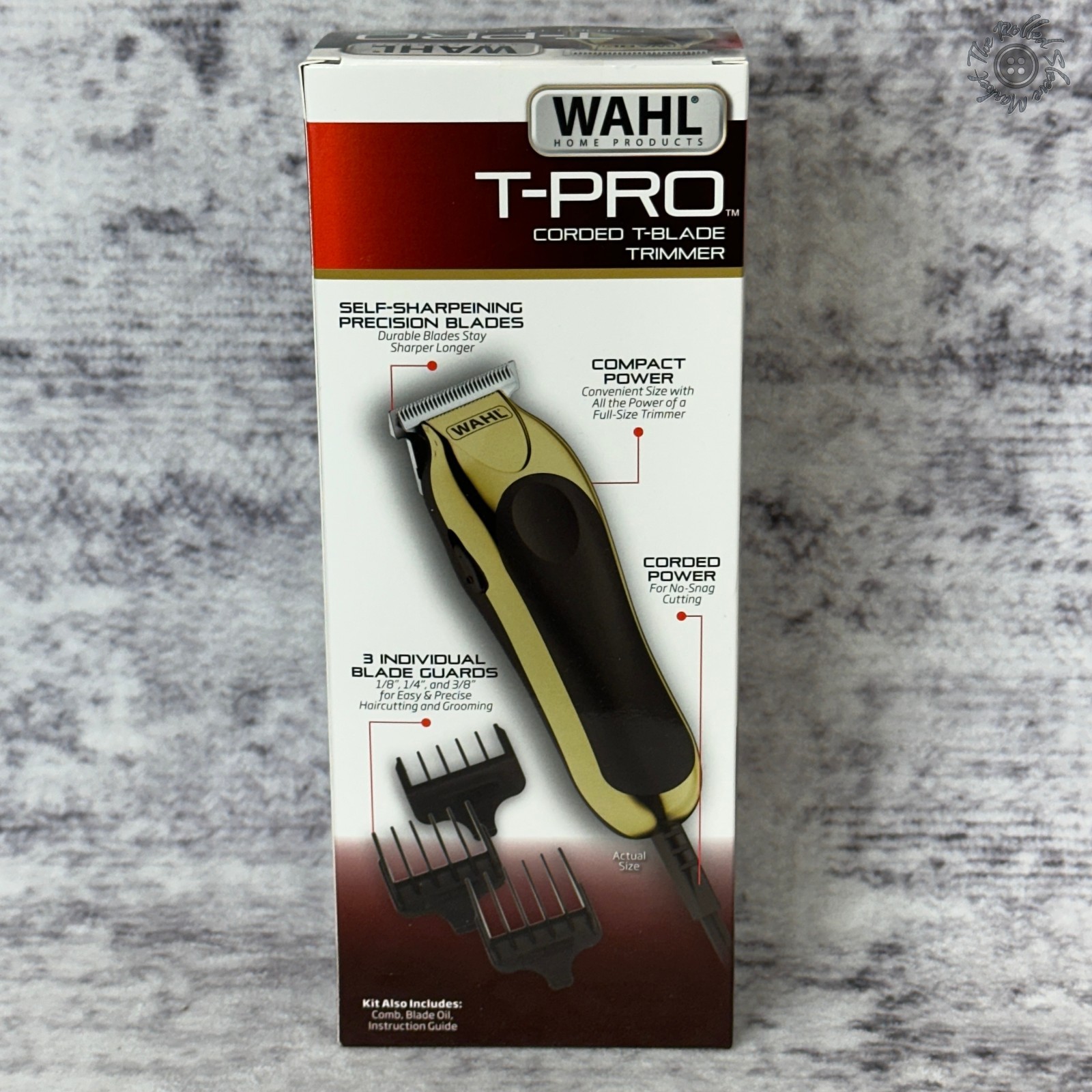 NIB Wahl T-Pro 9307-300 Corded T-Blade Trimmer Gold Black Beard Shave