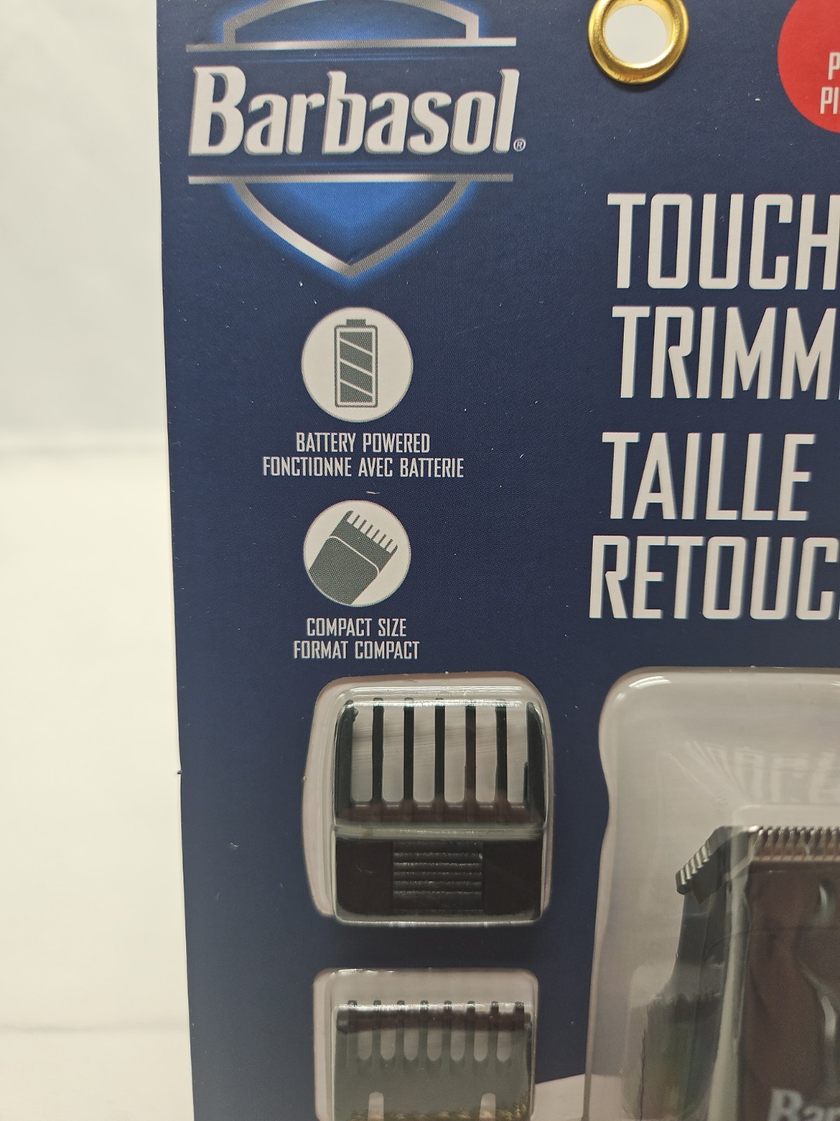 Barbasol Touch Up Trimmer 4-Piece Set Compact Battery Powered Grooming Kit