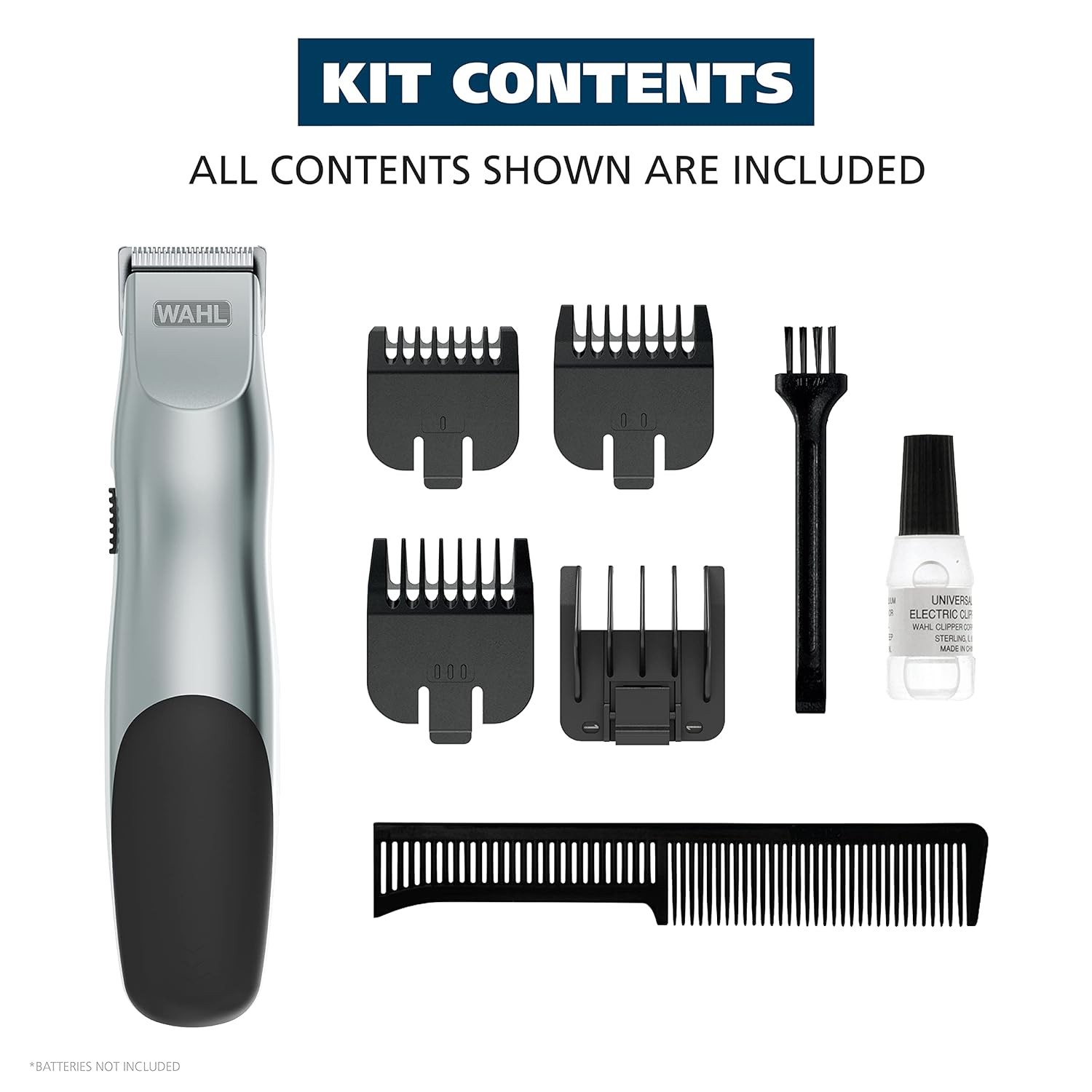 Wahl 9906-717V Battery Operated Facial Hair Trimmer for Beard, Mustache