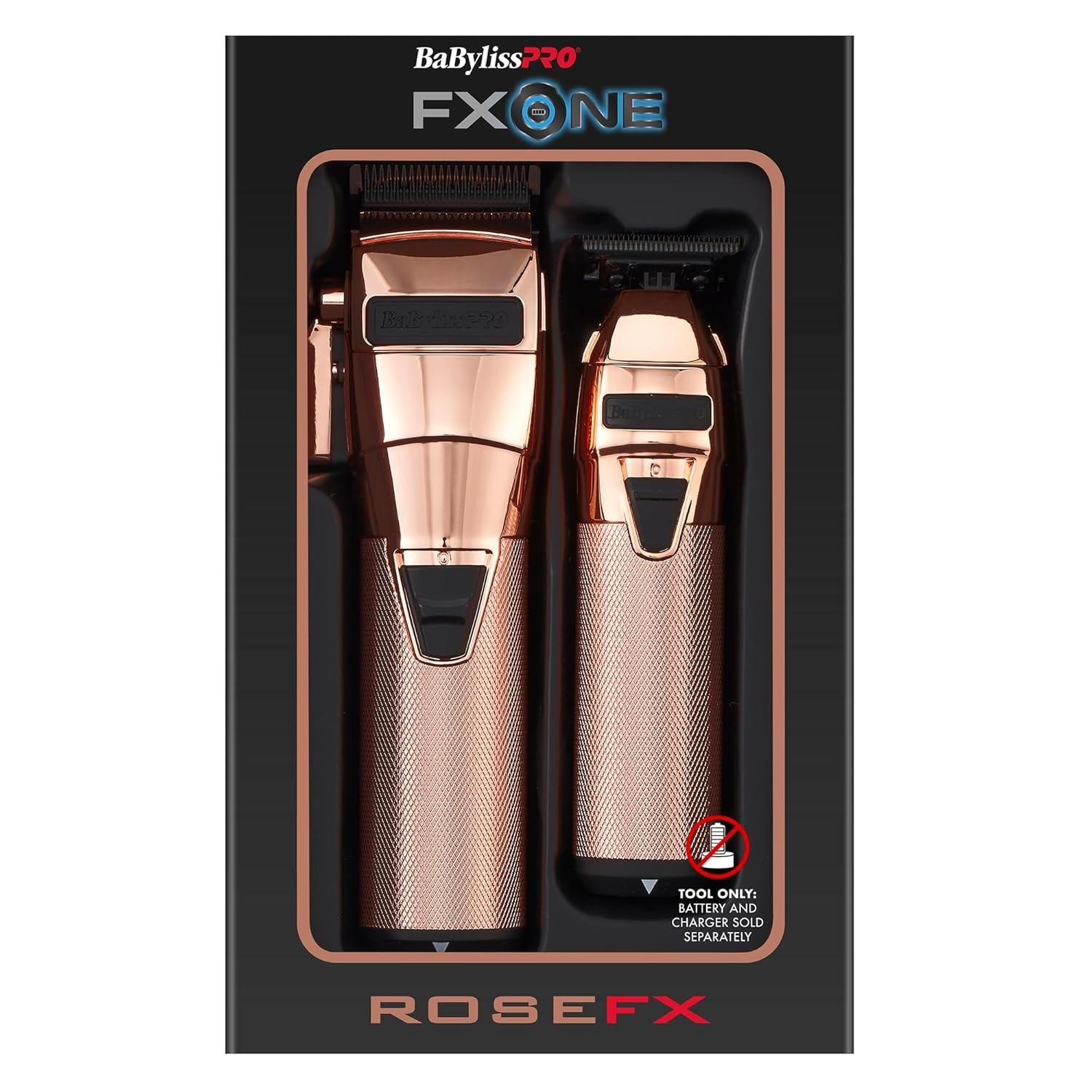 NEW BaByliss PRO Rose Gold FXONE Professional Clipper & Trimmer & Dual Battery