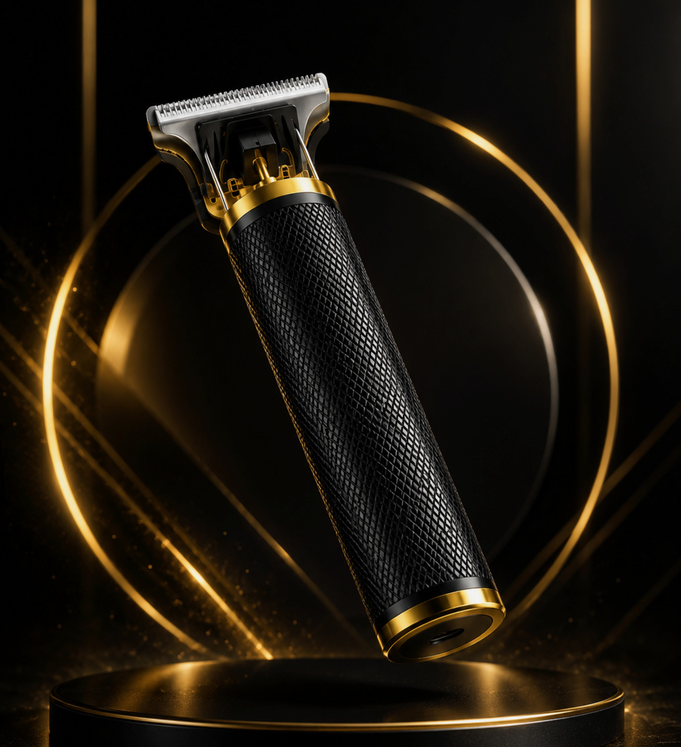 Vintage T9 Barbeador Black Gold Beard Hair Trimmer Cutter Machine for Men
