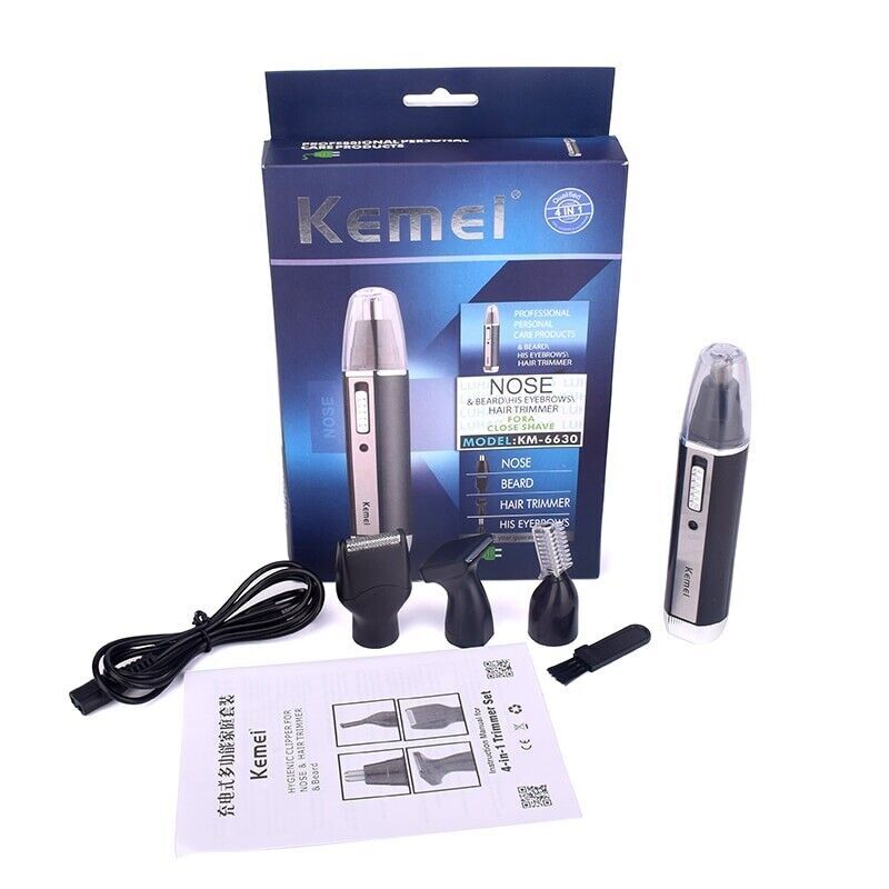 Kemei 4IN1 Beard Trimmer Nose Eyebrow Hair Clippers Shaver Set for Men KM-6630