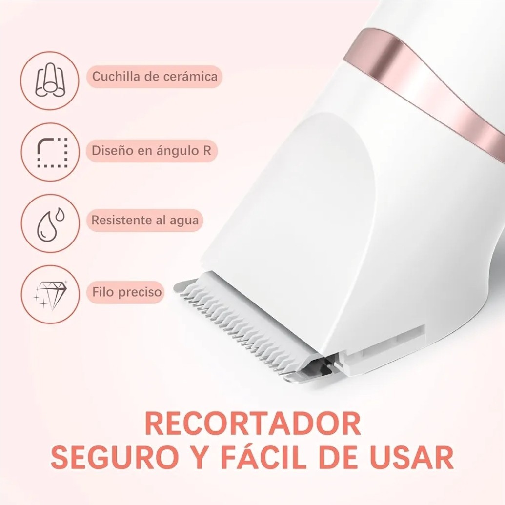 Maxgroom 3-in-1 Women’s Haircutting Kit USB-C USB Charging Waterproof 3 Heads