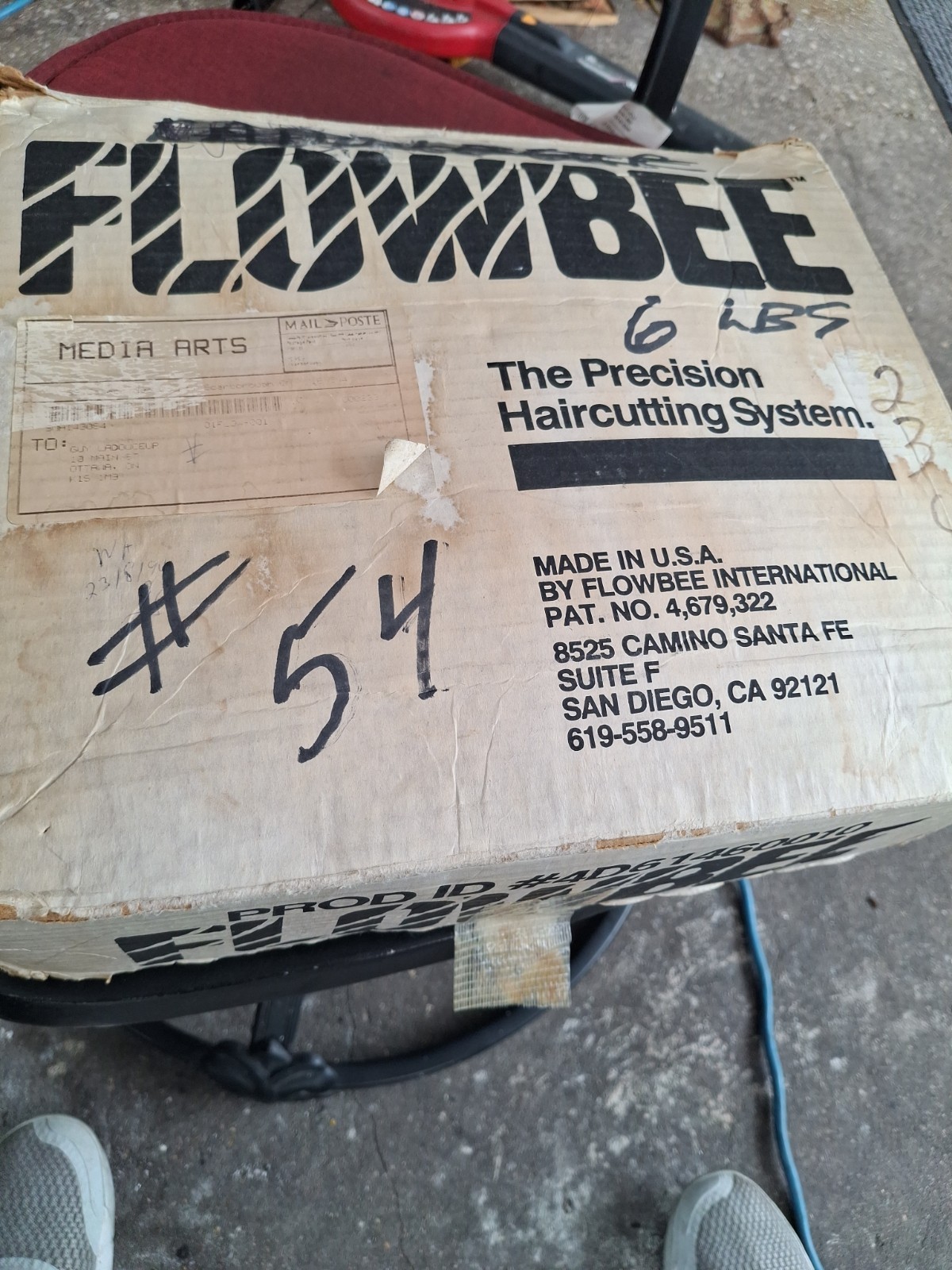 Flowbee Haircutting System Used and FOR PARTS ONLY W/Box and Instructions AS IS