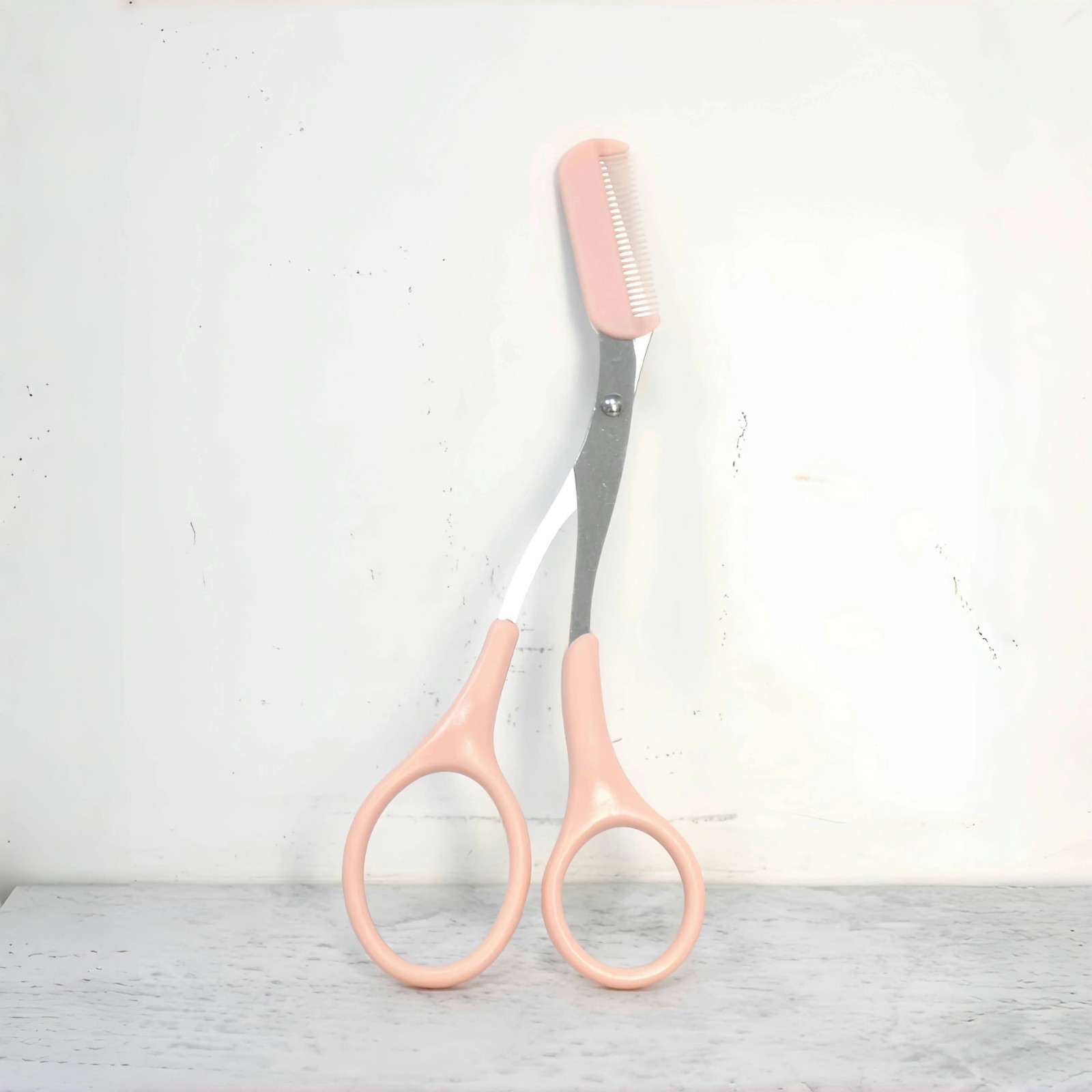 1-Piece Eyebrow Trimmer Scissors Kit – Grooming Set with Comb for Men & Women