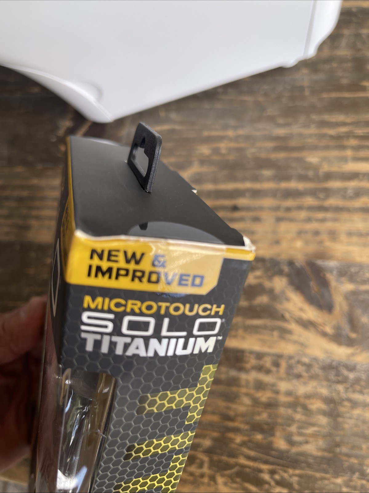 Micro Touch Solo Titanium Grooming Trimmer for Men – Black -Brand New Damage Box