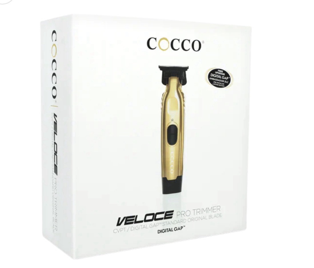 Cocco Veloce Pro Cordless Trimmer Digital Gap Ambassador DLC Blade Edger (gold)