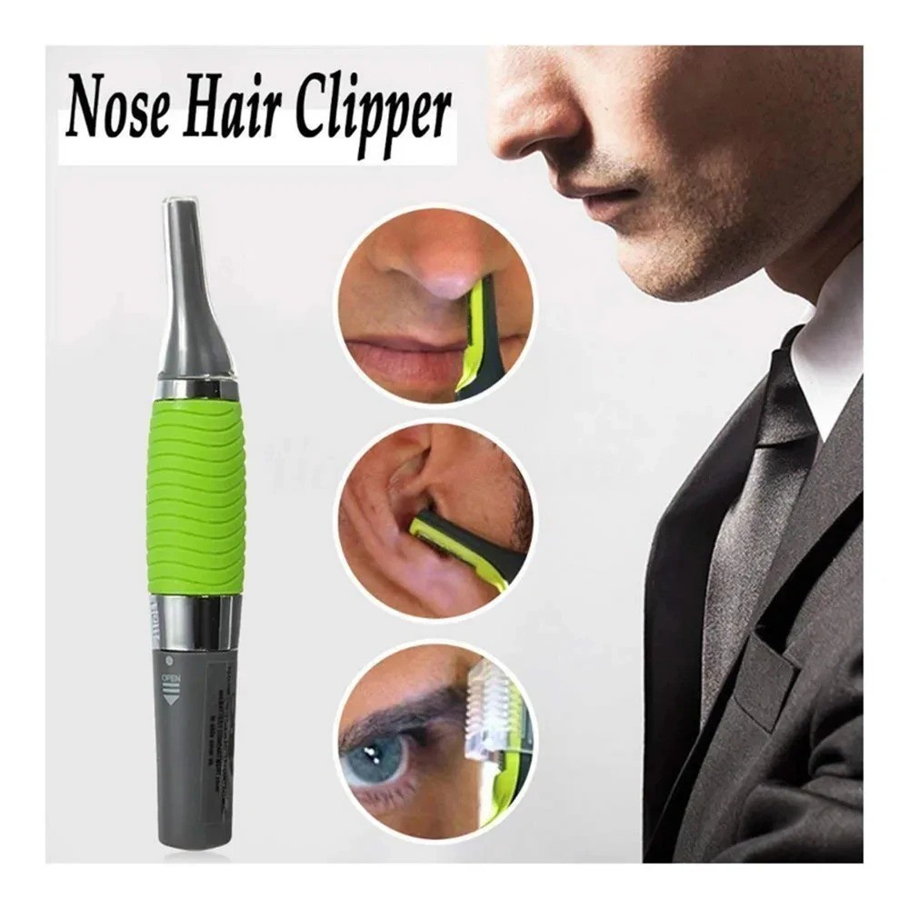 Hot Men Nose Ear Face Neck Eyebrow Hair Mustache Beard Trimmer Shaver Clipper