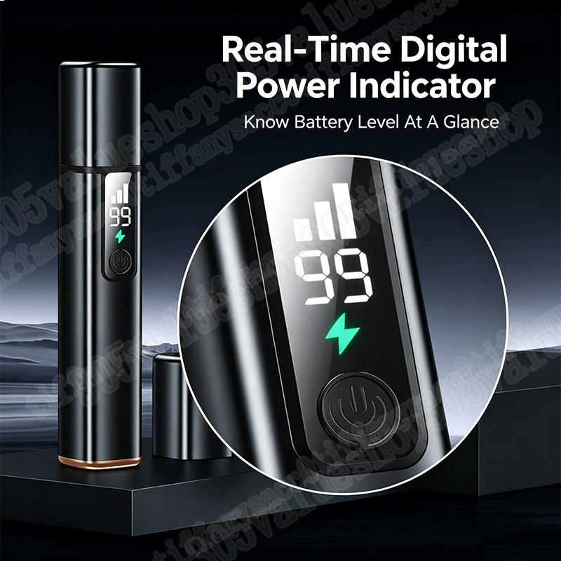 Ear and Nose Hair Trimmer with LED indicator USB Rechargeable Water Resistant