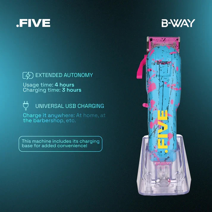 BWAY FIVE Clipper – 7800 RPM Constant Power, Ceramic Blade Pro Cutter