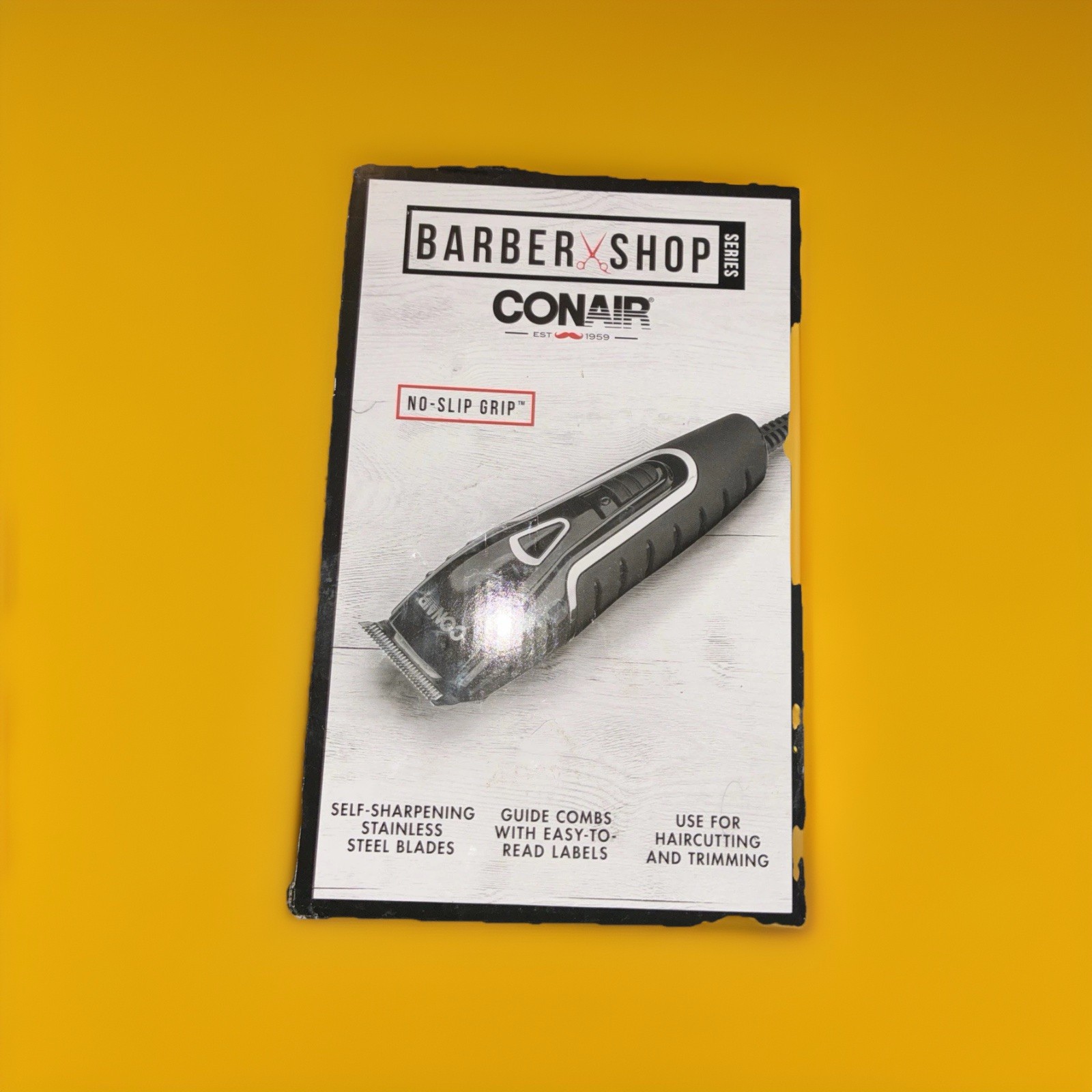 Conair Hair Clippers Barbershop Series No-Slip Grip Home Haircut Kit NEW