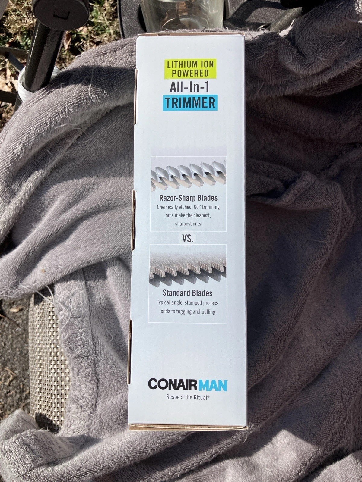 ConairMAN Lithium Ion All-In-1 Trimmer Black Cordless Self-Sharpening Blades