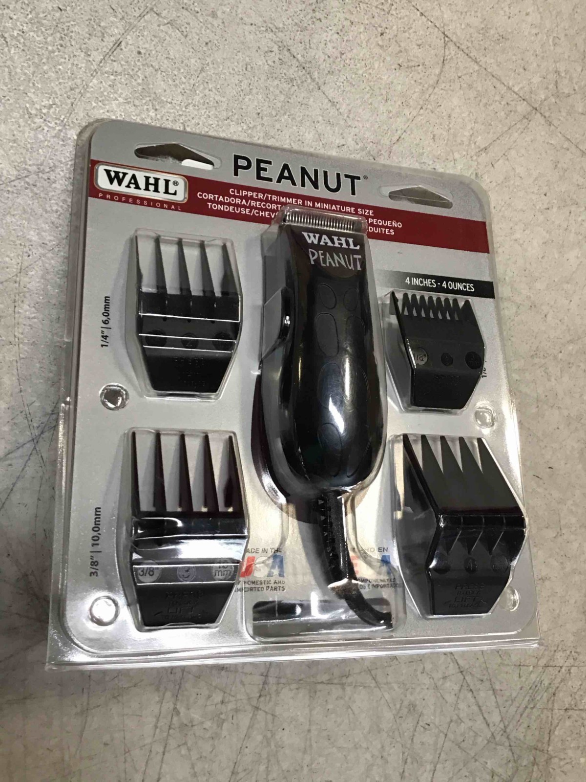 NEW Wahl Professional Peanut Black Hair Clipper Trimmer Haircut Kit 8655-200