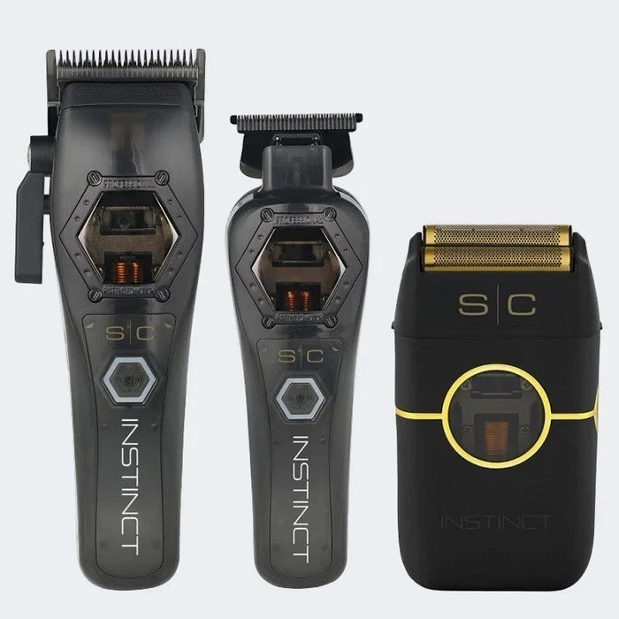 StyleCraft Instinct Metal Edition Clipper Trimmer Shaver SET- Black – BRAND NEW