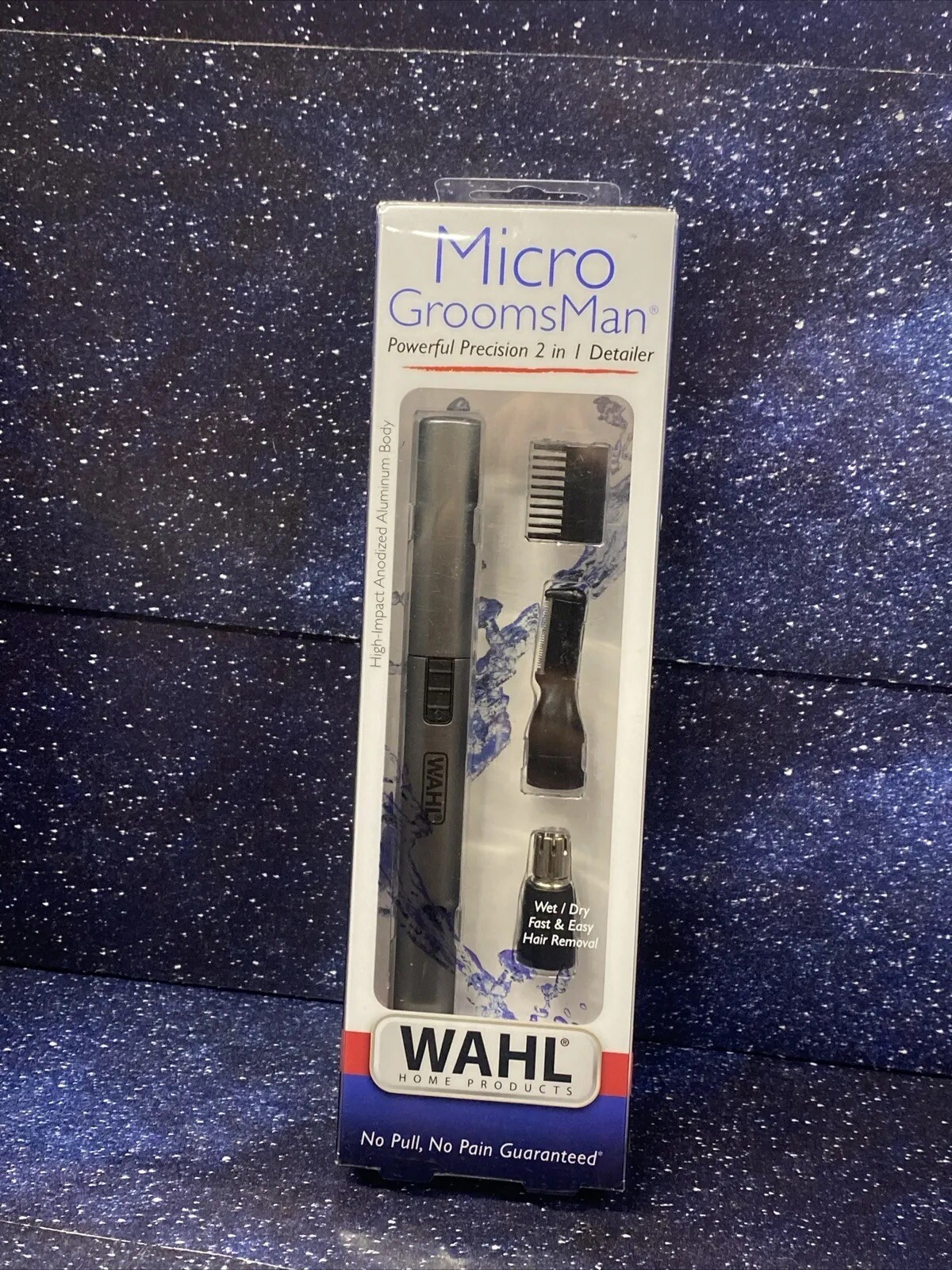 Wahl Micro GroomsMan Personal 2 in 1 Trimmer & Detailer – Stainless Steel Blades
