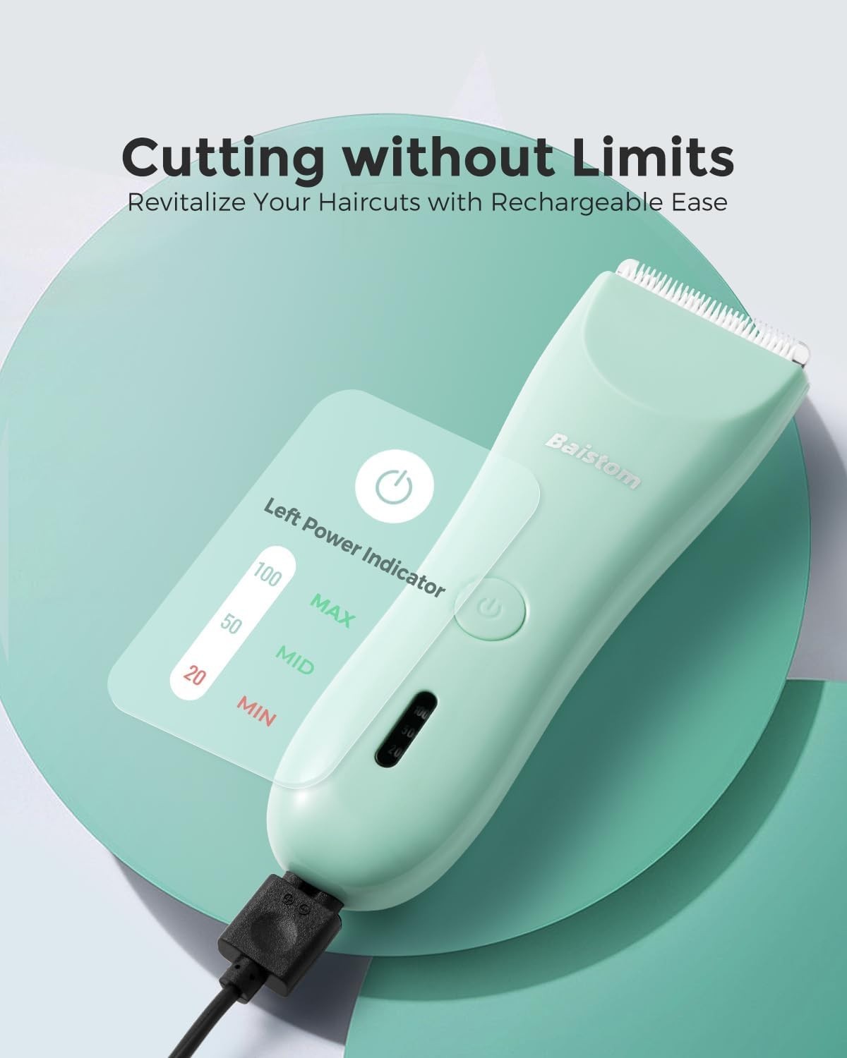 Quiet Baby Hair Clippers with Hair Cutting Kit – Safe & Stylish for Kids 0-12Y