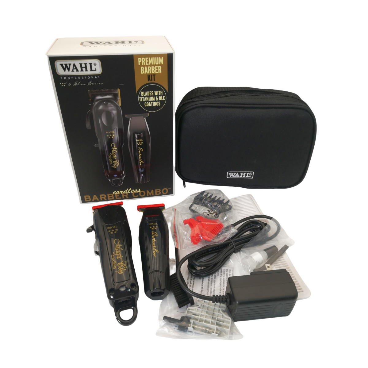 New Wahl Cordless Barber Combo Clipper/Detailer (3025397) Trimmer – Black US